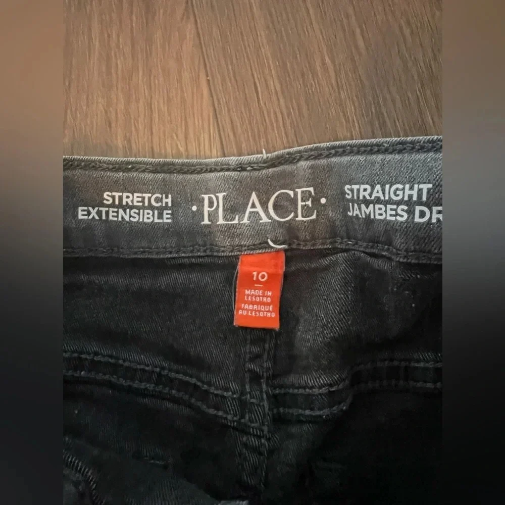 Children’s Place Boys Straight Jambe Jeans Gray Size 10